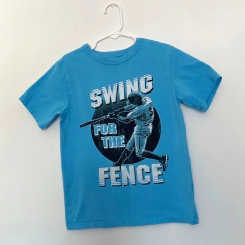 Children’s Place Boys Graphic Blue Short Sleeve T-shirt Size: 5/6